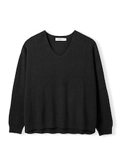 Pull à Col V côtelé Celtic & Co. Studio - Image 6 sur 8