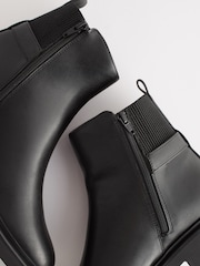 Black Regular/Wide Fit Forever Comfort® Buckle Detail Ankle Boots - Image 6 of 7