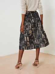 FatFace Black Cleo Jacquard Skirt - Image 2 of 6