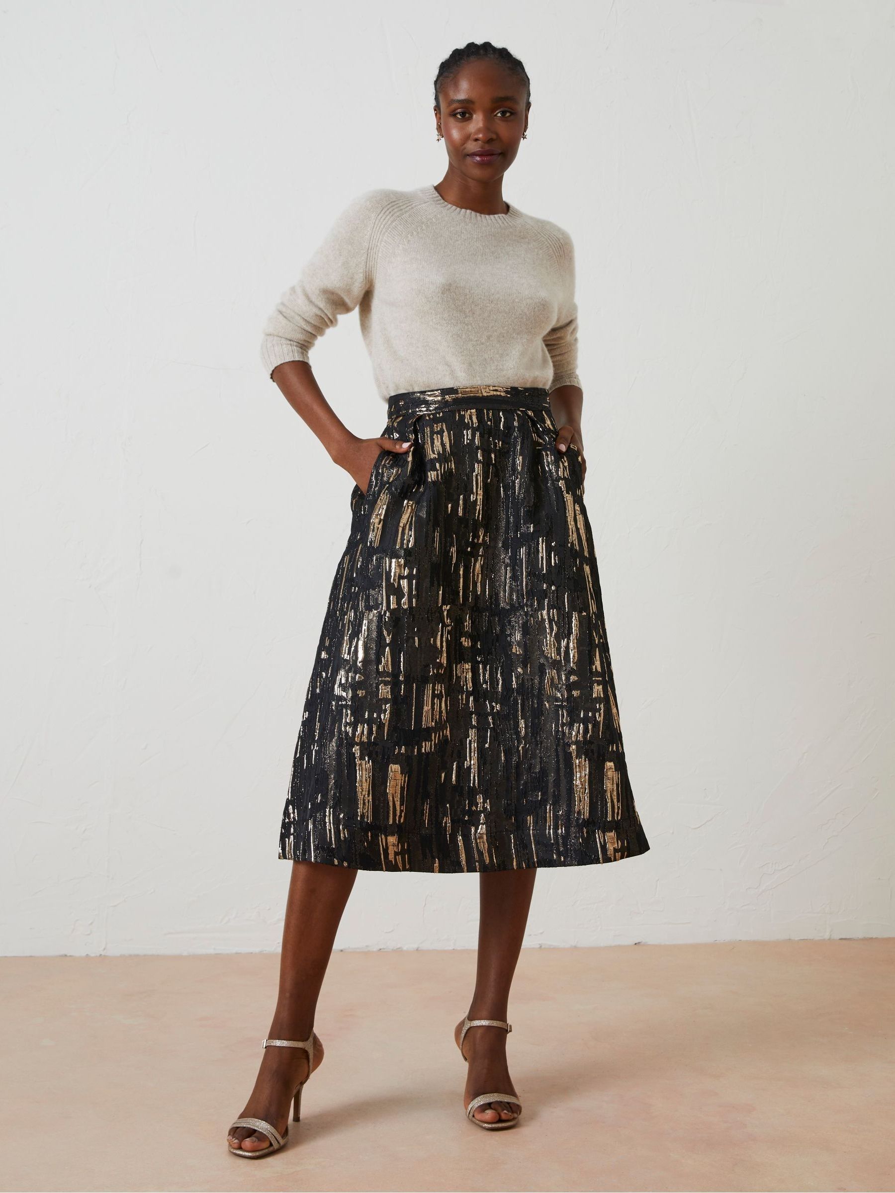 Buy FatFace Black Cleo Jacquard Skirt from Next Slovakia