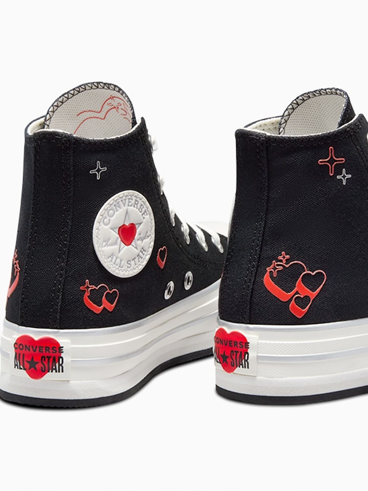 Dziecięce buty sportowe z motywem serca Converse All Star Eva Lift - Image 14 of 21