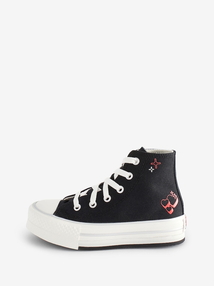 Dziecięce buty sportowe z motywem serca Converse All Star Eva Lift - Image 2 of 21