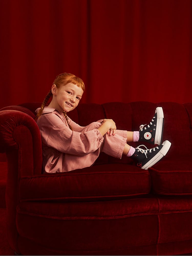 Dziecięce buty sportowe z motywem serca Converse All Star Eva Lift - Image 20 of 21