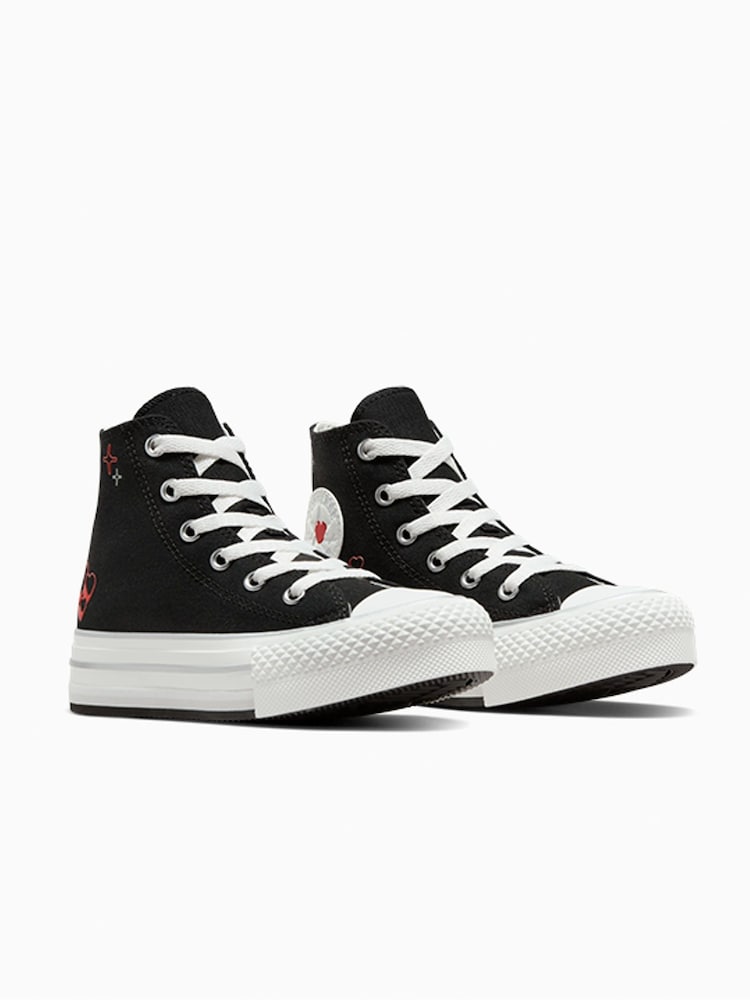 Dziecięce buty sportowe z motywem serca Converse All Star Eva Lift - Image 3 of 21