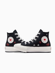 Dziecięce buty sportowe z motywem serca Converse All Star Eva Lift - Image 4 of 21