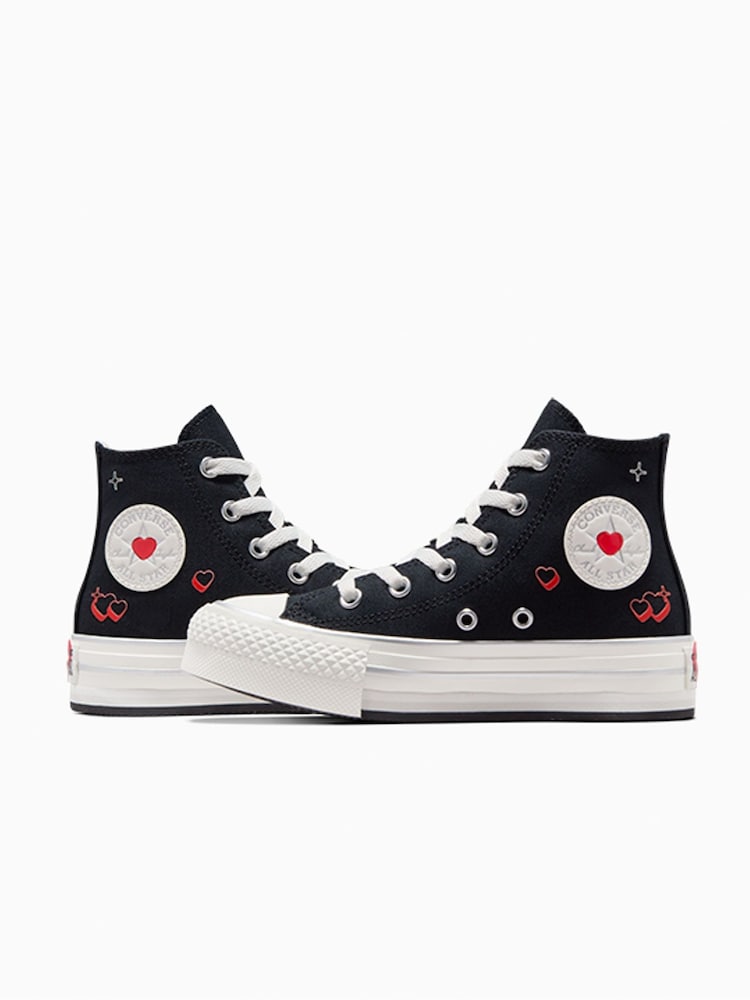 Dziecięce buty sportowe z motywem serca Converse All Star Eva Lift - Image 4 of 21