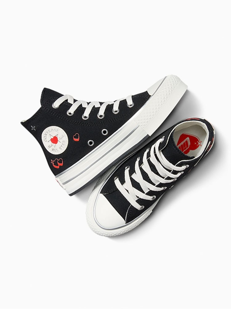 Dziecięce buty sportowe z motywem serca Converse All Star Eva Lift - Image 6 of 21