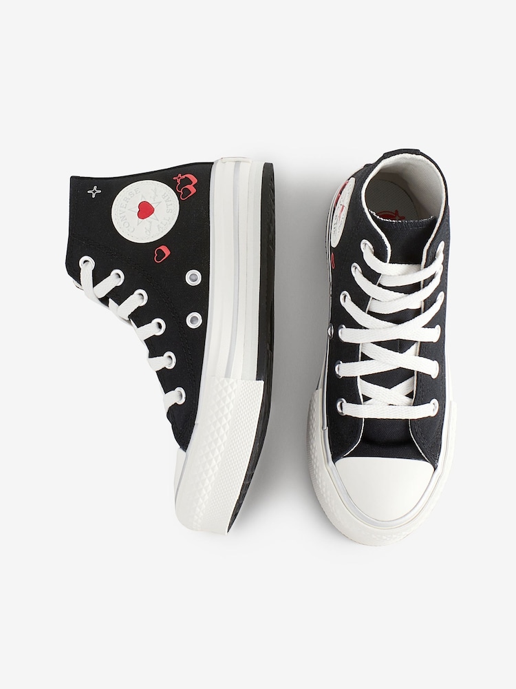 Dziecięce buty sportowe z motywem serca Converse All Star Eva Lift - Image 7 of 21