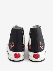Dziecięce buty sportowe z motywem serca Converse All Star Eva Lift - Image 8 of 21