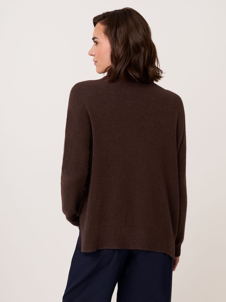 Celtic & Co. Brown Studio Slouchy Roll Neck Jumper - Image 2 of 7 Celtic & Co. Brown Studio Slouchy Roll Neck Jumper - Image 2 of 7