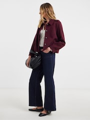 JD Williams Red Short Button Front Jacket - Image 1 of 4