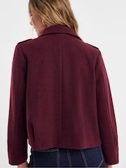 JD Williams Red Short Button Front Jacket - Image 2 of 4