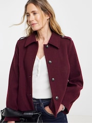 JD Williams Red Short Button Front Jacket - Image 3 of 4