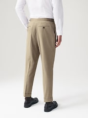Neutral Relaxed Fit Stripe Suit: Trousers - Image 3 of 8