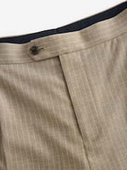 Neutral Relaxed Fit Stripe Suit: Trousers - Image 5 of 8