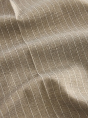 Neutral Relaxed Fit Stripe Suit: Trousers - Image 8 of 8