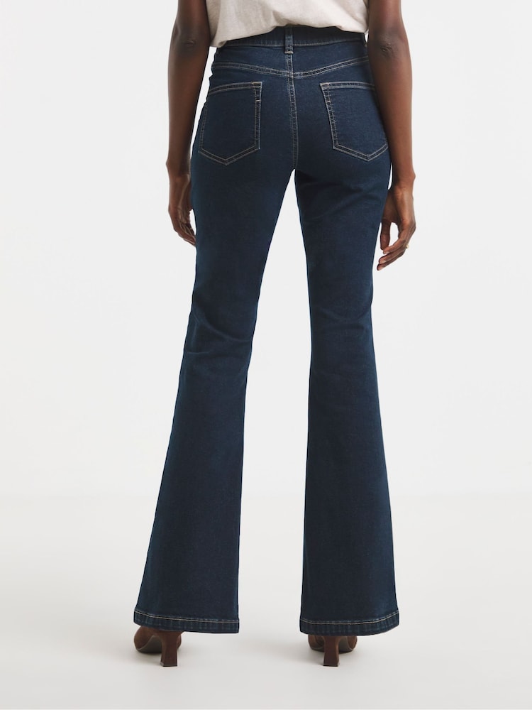 JD Williams Blue 24/7 Bootcut Jeans - Image 2 of 4