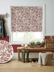 Laura Ashley Red Adain Palace Made to Measure 100% Cotton Roman Blinds - Image 1 of 5