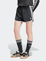 adidas Originals Black Adicolor 3-Stripes Sprinter Shorts - Image 1 of 6