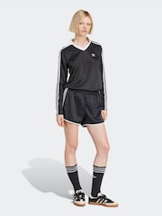 adidas Originals Black Adicolor 3-Stripes Sprinter Shorts - Image 3 of 6