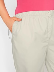 Yours Curve Natural Button Waist Parachute Cargo Trousers - Image 3 of 3