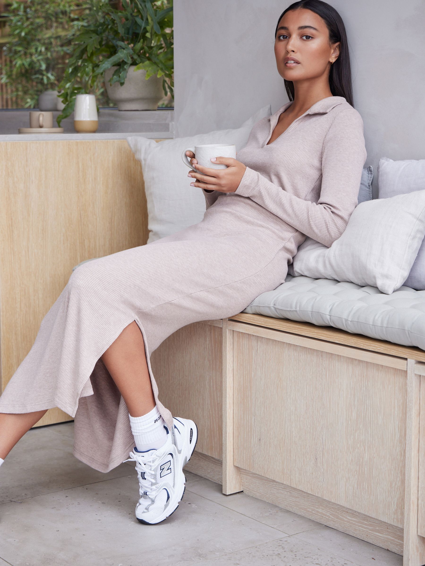 Ribbed dress on sale