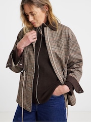 JD Williams Brown Cinched Waist Barn Jacket - Image 2 of 4