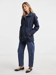 JD Williams Blue Short Parka Jacket - Image 1 of 4