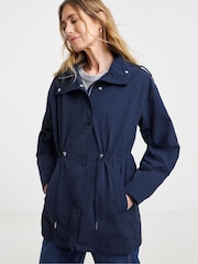 JD Williams Blue Short Parka Jacket - Image 3 of 4
