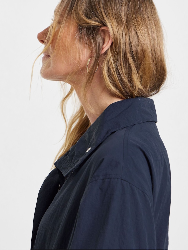 JD Williams Blue Short Parka Jacket - Image 4 of 4