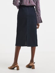 JD Williams Smart Denim Pencil Skirt - Imaginea 2 din 4