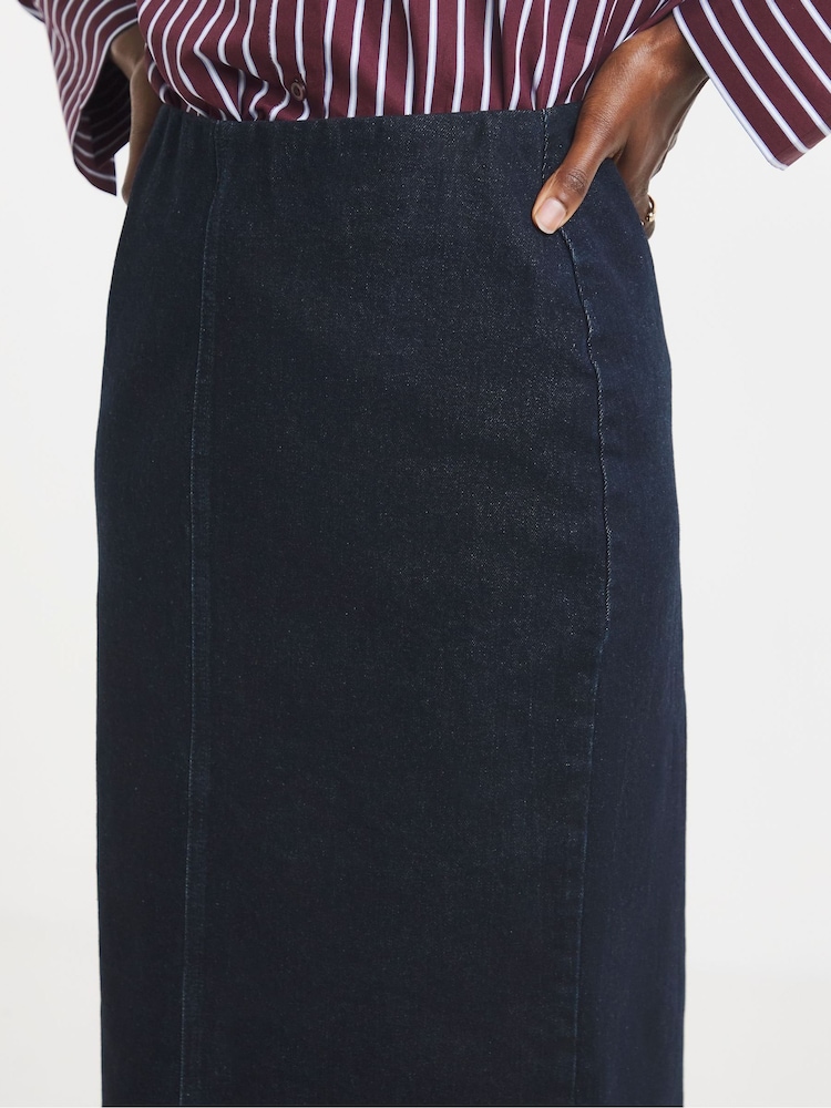 JD Williams Smart Denim Pencil Skirt - Imaginea 4 din 4 JD Williams Smart Denim Pencil Skirt - Imaginea 4 din 4