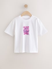 White Ace Card Relaxed Fit Short Sleeve Graphic T-Shirt (3-16yrs) - Image 1 of 3