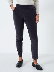 Crew Clothing Company Red Textured Cotton Regular Formal Trousers - Image 1 of 4