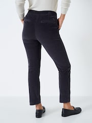 Crew Clothing Company Red Textured Cotton Regular Formal Trousers - Image 2 of 4