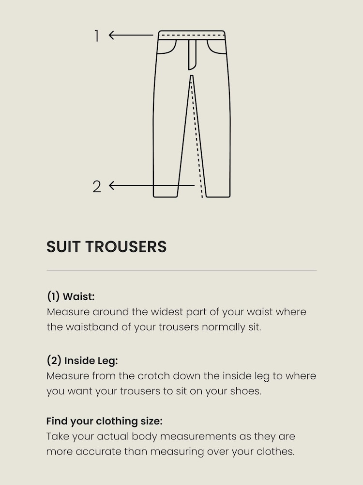 Navy Blue Tailored Wool Mix Textured Suit: Trousers - Image 8 of 8