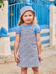 JoJo Maman Bébé Summer Ditsy Floral Twill Sun Hat - Image 2 of 2