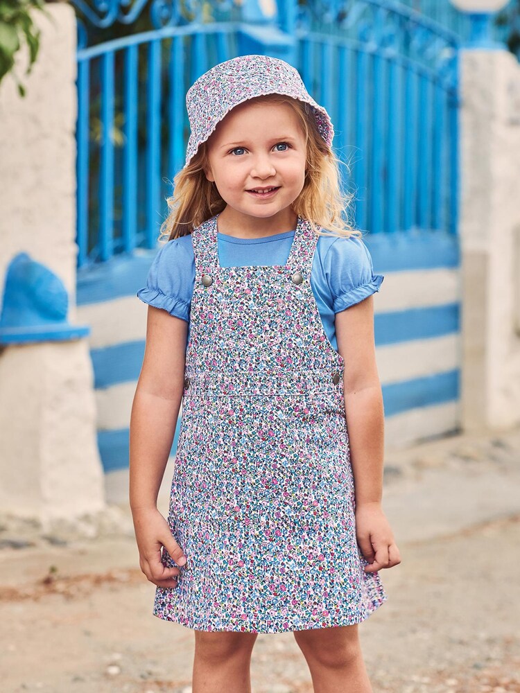 JoJo Maman Bébé Summer Ditsy Floral Twill Sun Hat - Image 2 of 2