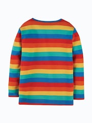 Frugi Rainbow Organic Cotton Long Sleeve Rainbow Top - Image 3 of 3