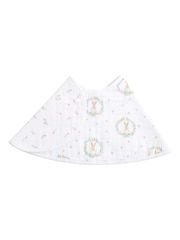 aden + anais Pink Baby Essentials Bunnies 100% Cotton Muslin Burpy Bib - Image 3 of 5