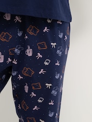 Pour Moi Blue Cotton Jersey Short Sleeve Pyjamas Set - Image 2 of 4