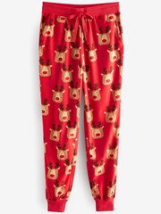 Red Reindeer Matching Family Womens Cosy Pyjamas - Image 7 of 8