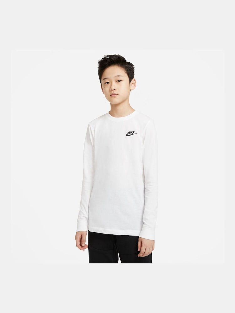 Weiß - Nike Futura Langärmeliges Shirt - Bild 1 von 6