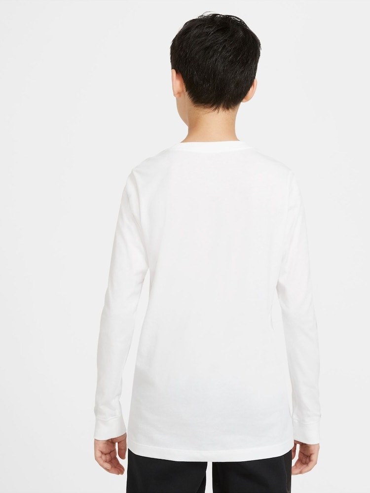 Weiß - Nike Futura Langärmeliges Shirt - Bild 2 von 6