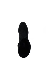 Dune London Black Prominent Ruched Heeled Ankle Boots - Image 6 of 7
