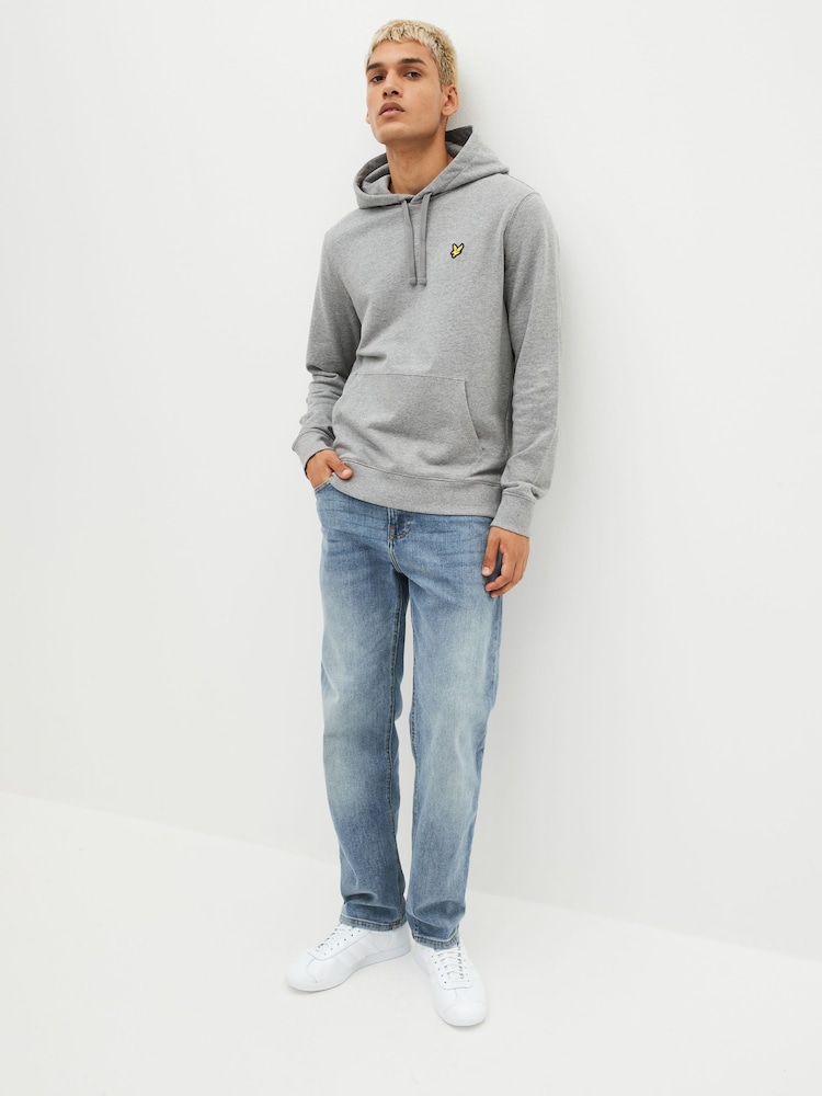 Lyle & Scott Grey Chrome Pullover Hoodie - Image 3 of 8