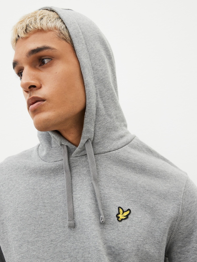 Lyle & Scott Grey Chrome Pullover Hoodie - Image 4 of 8