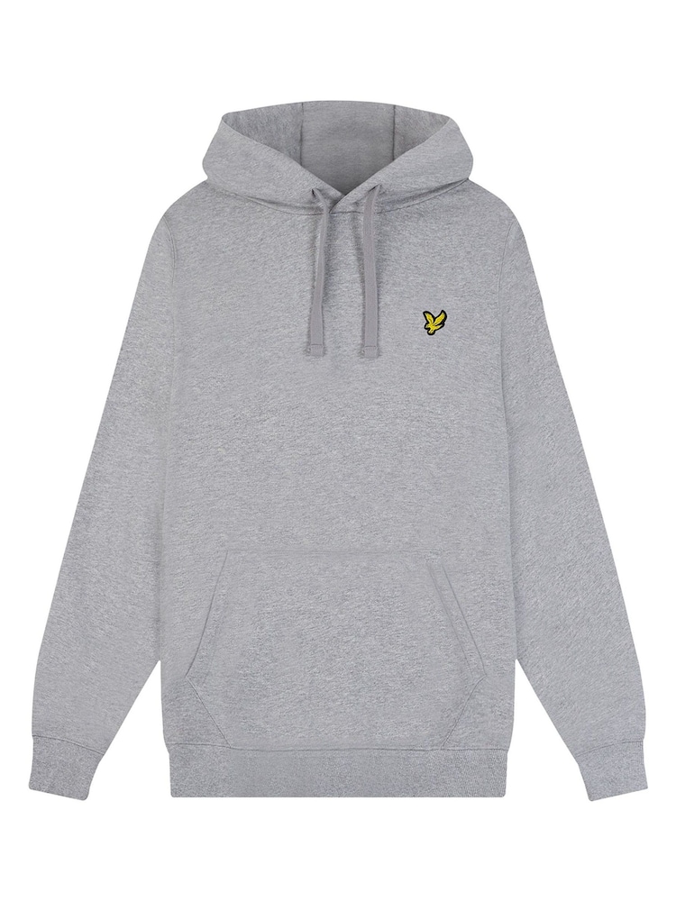 Lyle & Scott Grey Chrome Pullover Hoodie - Image 5 of 8