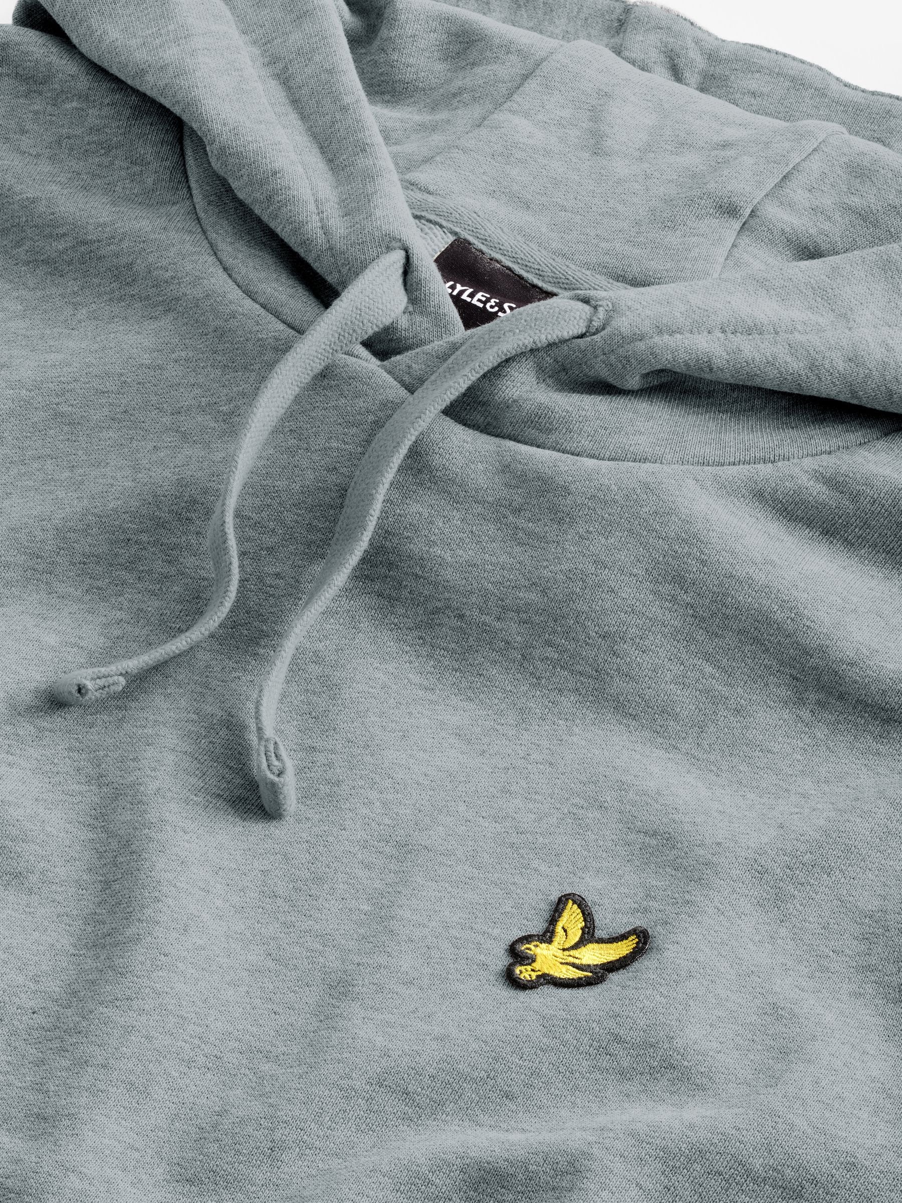 Lyle and scott grey hoodie sales