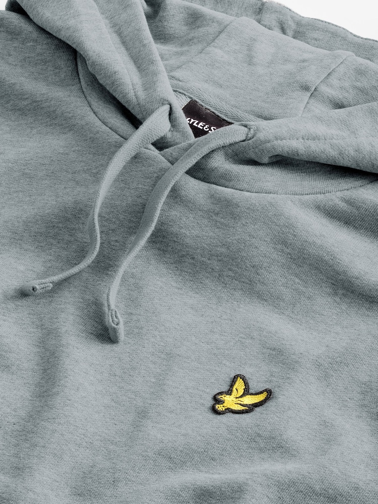 Lyle & Scott Grey Chrome Pullover Hoodie - Image 6 of 8